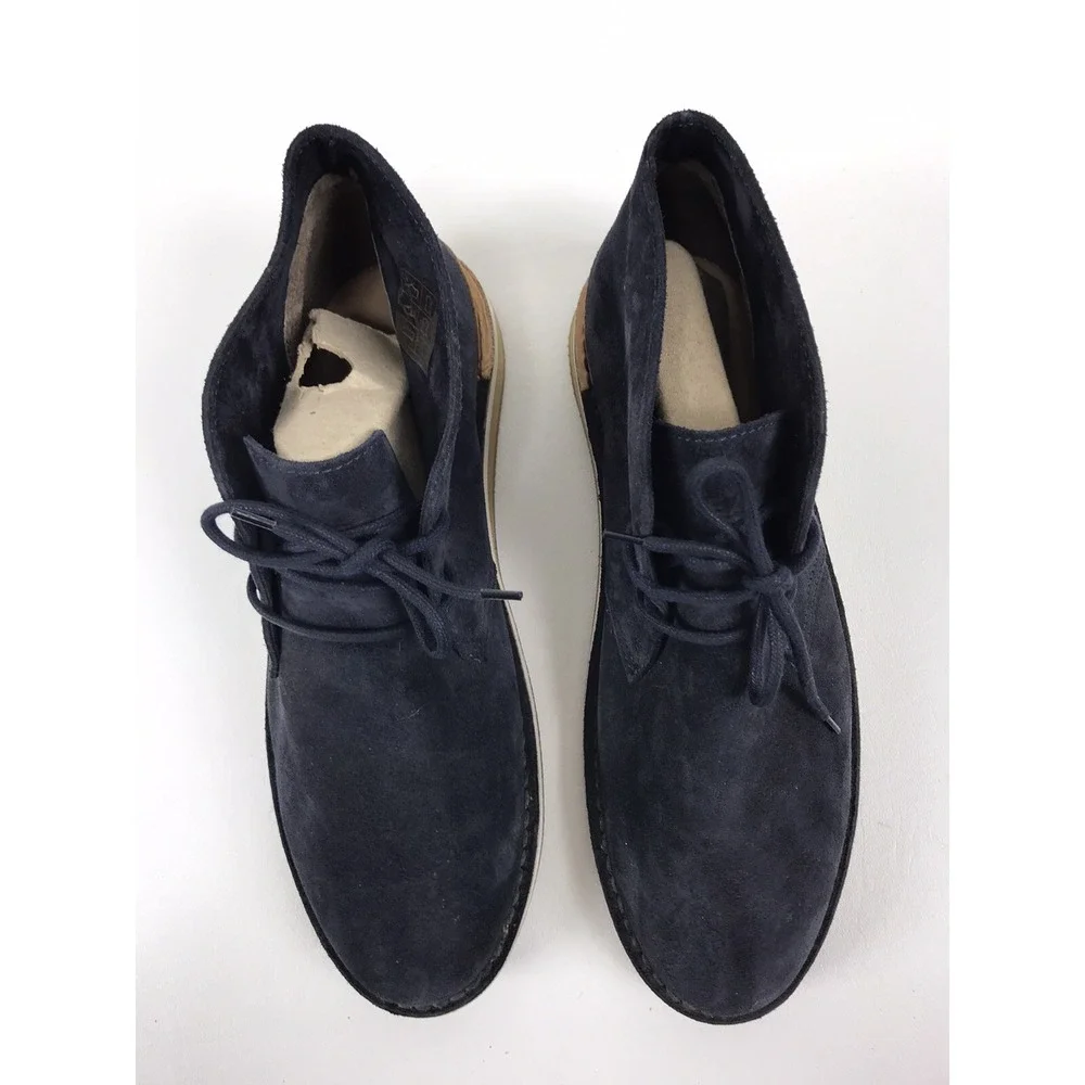 Greats Brooklyn Made in Italy Men Blue Suede Chukka Boots Mens Shoes US‎ 13